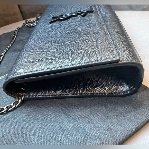 YSL Medium Kate Clutch Crossbody Bag Black - Picture 9 of 17